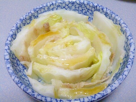 レンジで♪ポン酢が香る♪白菜と豚バラ肉の重ね蒸し